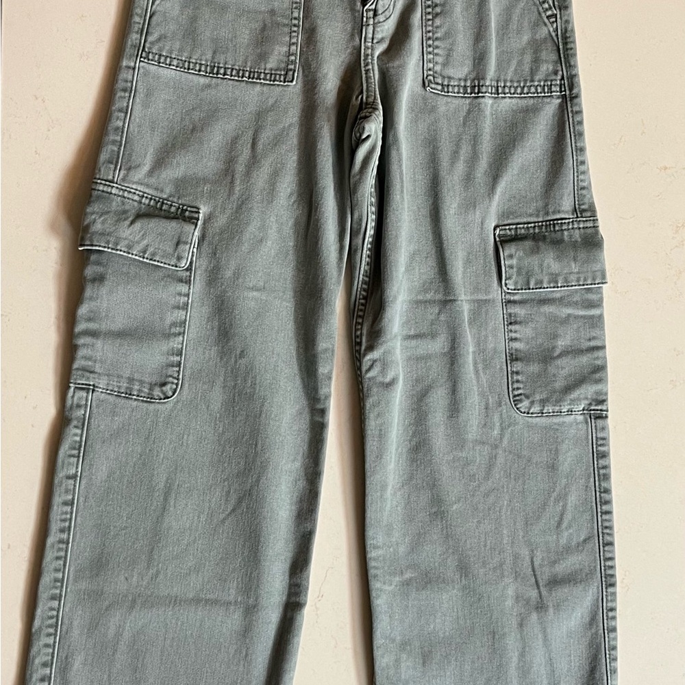 Abercrombie Kids Girls 11/12 Olive Green Cargo Pants